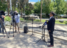 Peter at press conference