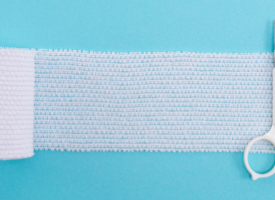 Bandage and scissors