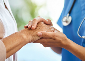 Doctor with older patient