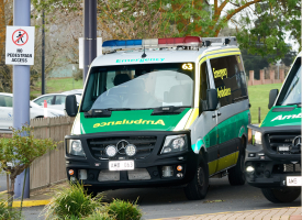 ambulance on ramp