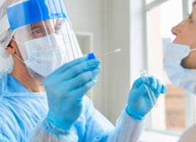 doctor testing patient