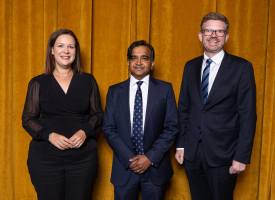 A/Prof Subramaniam with Heidi Girolamo and Chris Picton