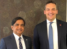 Peter and Minister Blair Boyer