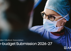 image of surgeon with face mask 