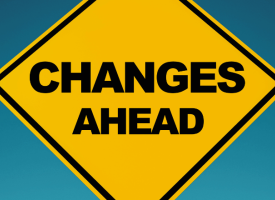 Changes ahead sign