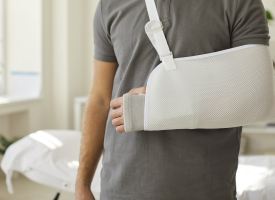 man in sling