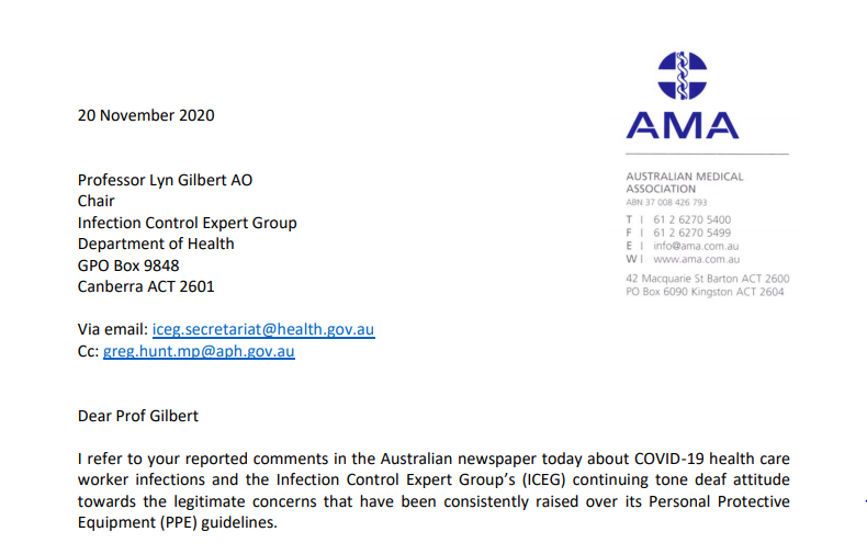 AMA calls ICEG over healthcare worker infections | Australian Medical Association