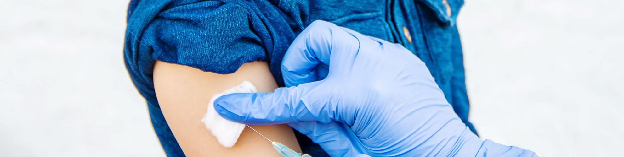 Vaccine going into arm