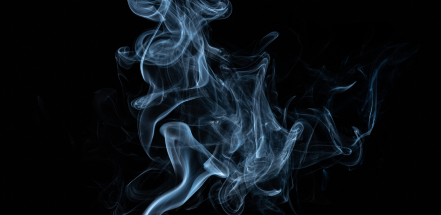 Image of smoke on dark background