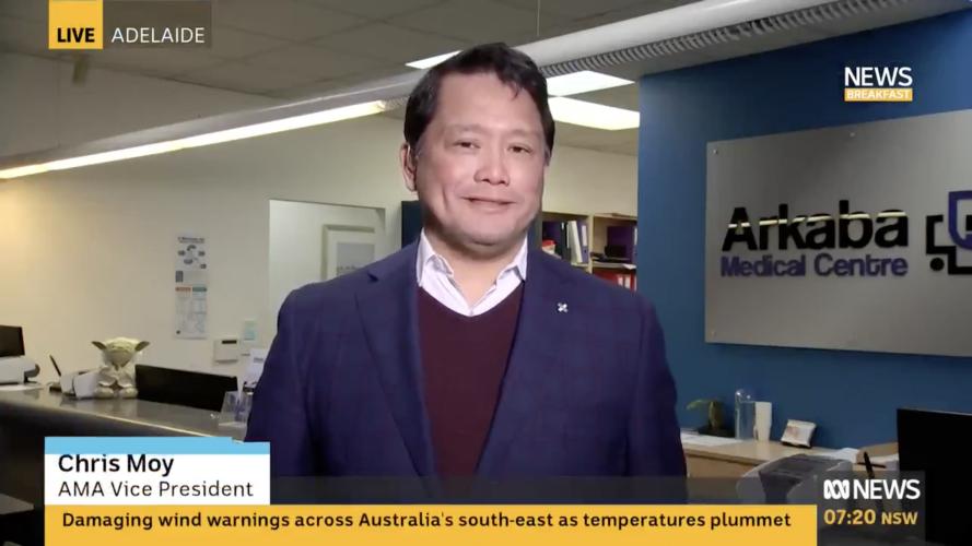 Chris Moy on ABC News Breakfast