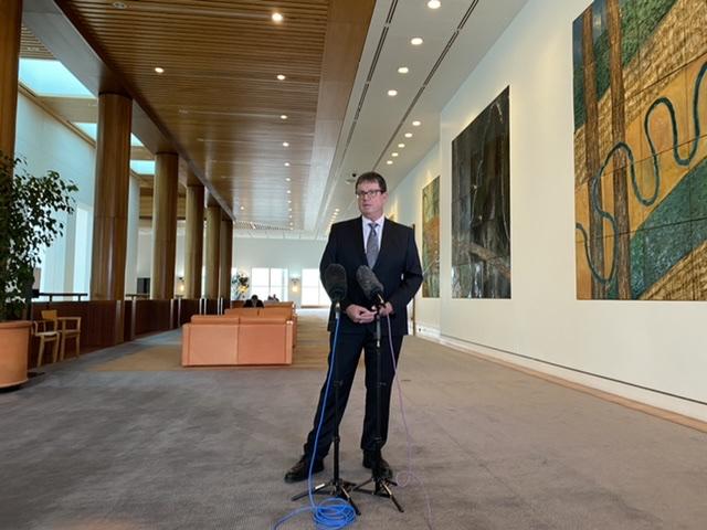 Professor Steve Robson at Parliament House