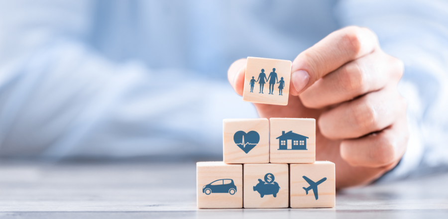 Life insurance concept building blocks