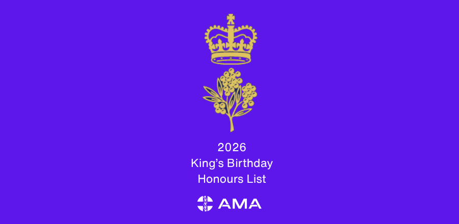 King's Birthday Honours List crest and AMA logo
